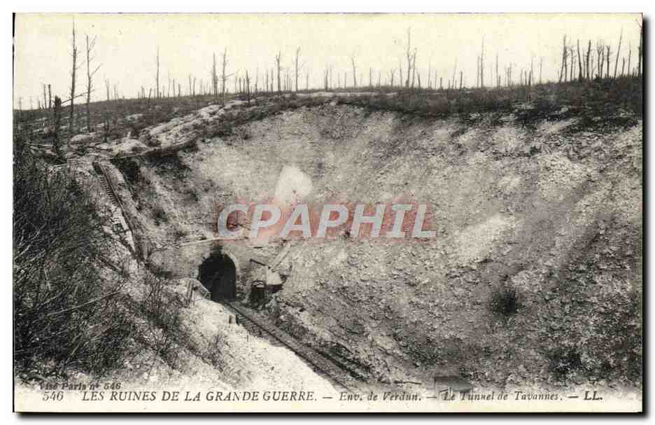 Les Ruines de la Grande Guerre — Env. de Verdun — Le Tunnel de Tavannes — LL — Vise Paris n° 546
