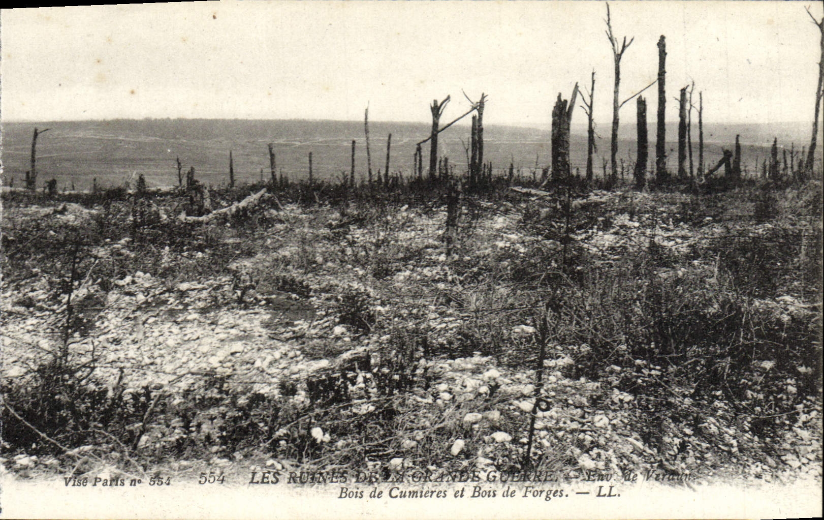 Les ruines de la Grande Guerre — Bois de Cumieres et Bois de Forges — Env. de Verdain — Vise Paris n° 554