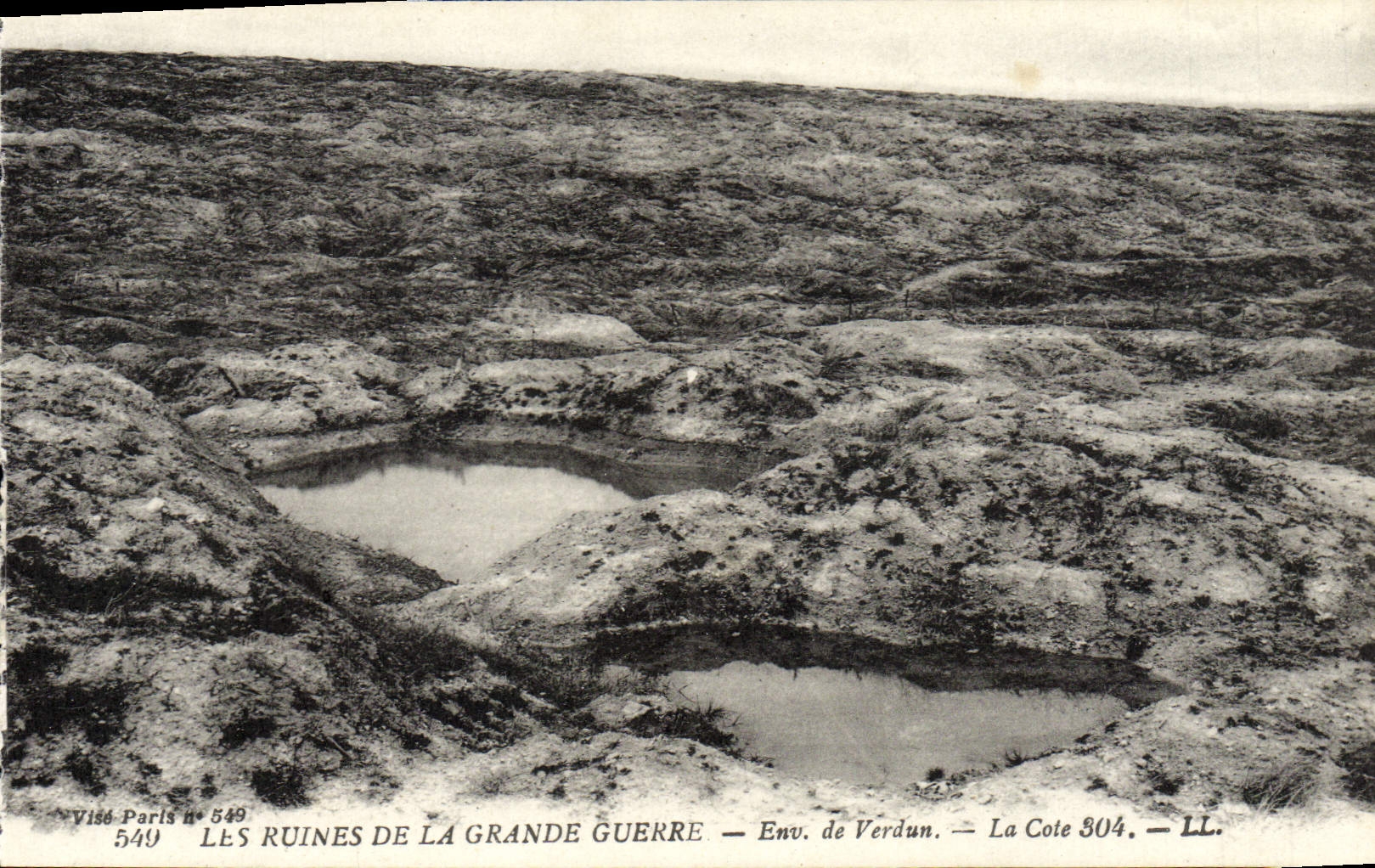 CPA Les Ruines De La Grande Guerre Env De Verdun La Cote 304 Militaria