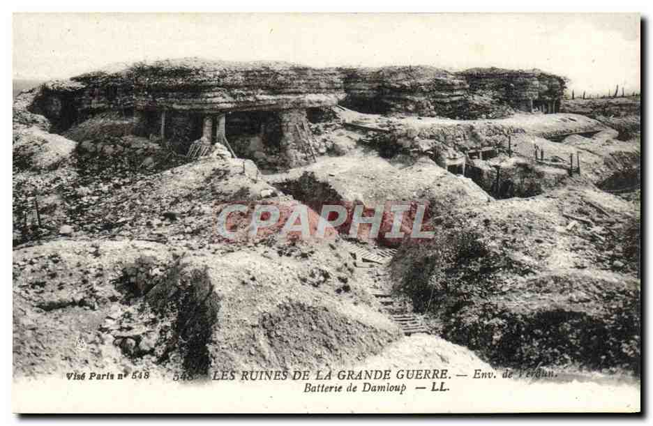 Les ruines de la Grande Guerre — Batterie de Damlioup — Env. de Perdun — Visé Paris n° 548