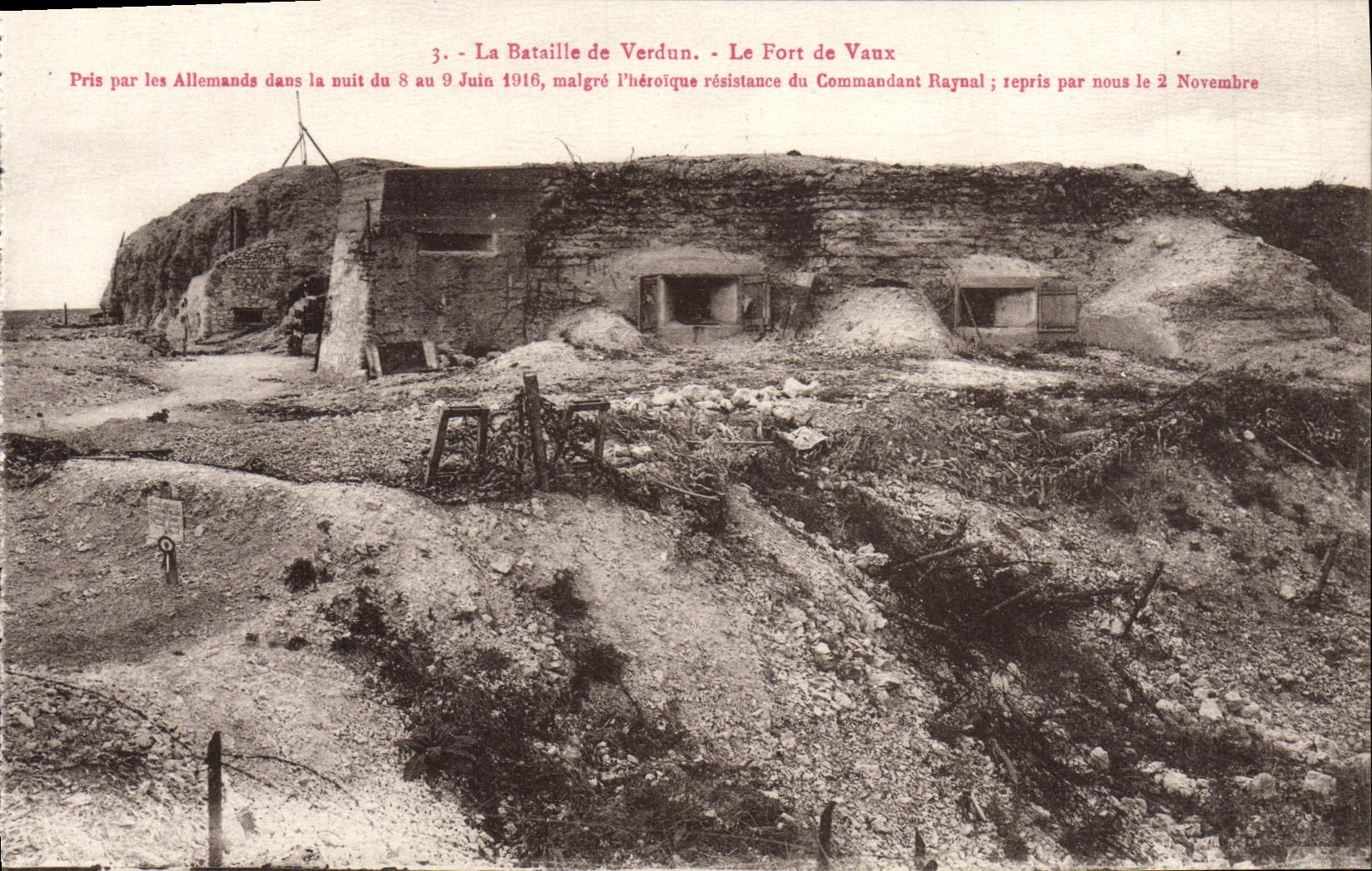La Bataille de Verdun — Le Fort de Vaux — Éditeur non identifié, n° de série 3