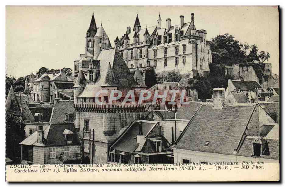 CPA Loches Chateau Royal Et Tour Sorel