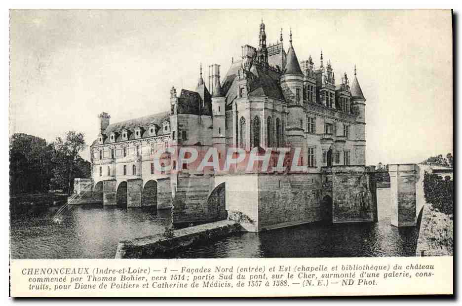 CPA Chenonceaux Facades Nord Et Est