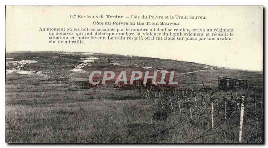 Environ de Verdun — Côte du Poivre et le Train Sauveur — CPAPHIL