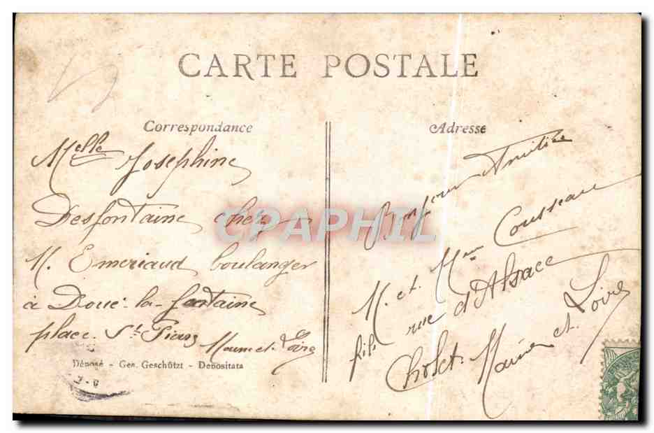 CPA Fantaisie Femme — Verso