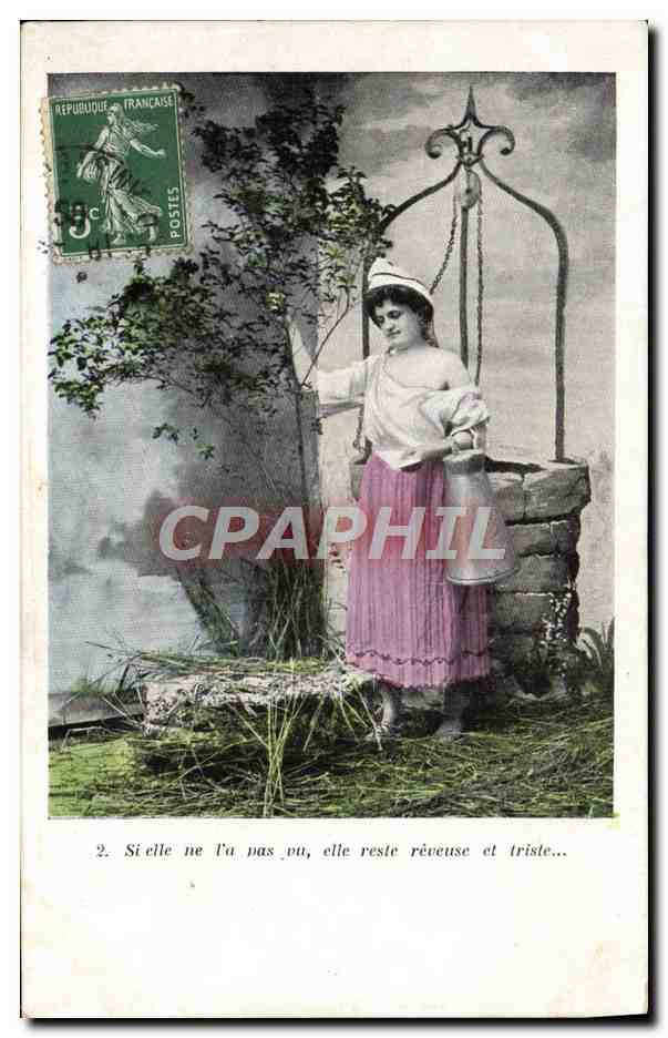 Femme à la fontaine — texte imprimé — éditeur inconnu