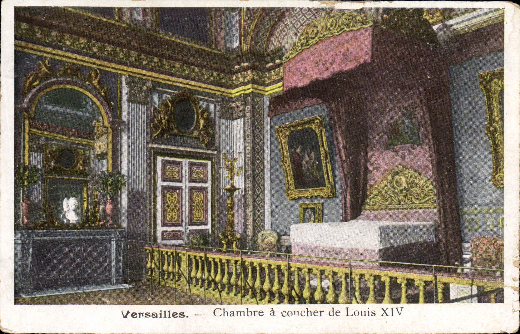 CPA Versailles Chambre a coucher de Louis XIV