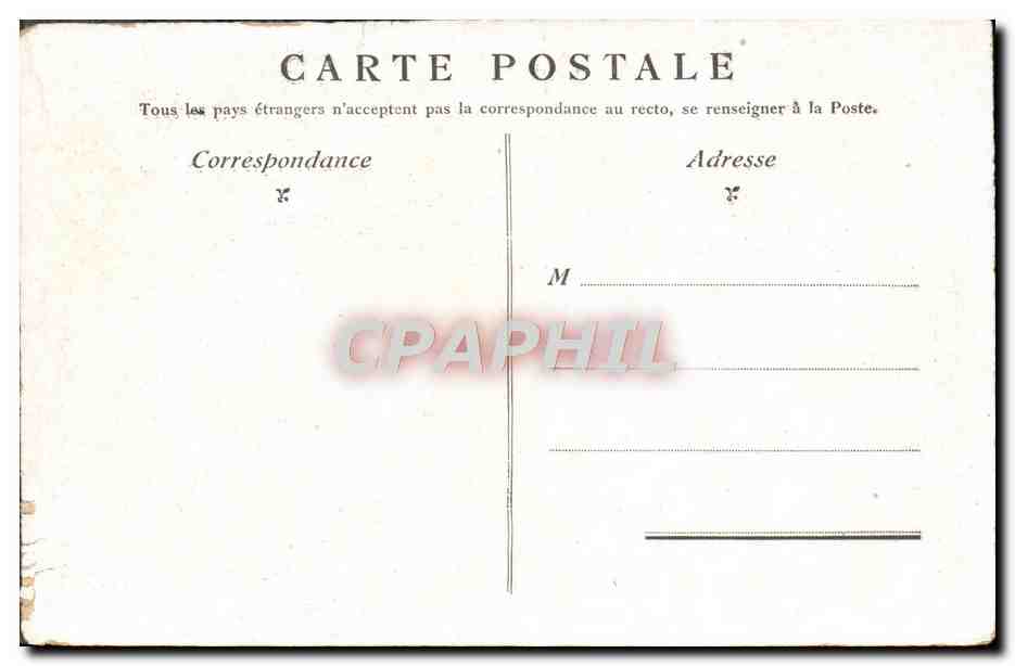 CPA Versailles Chambre a coucher de Louis XIV — Verso