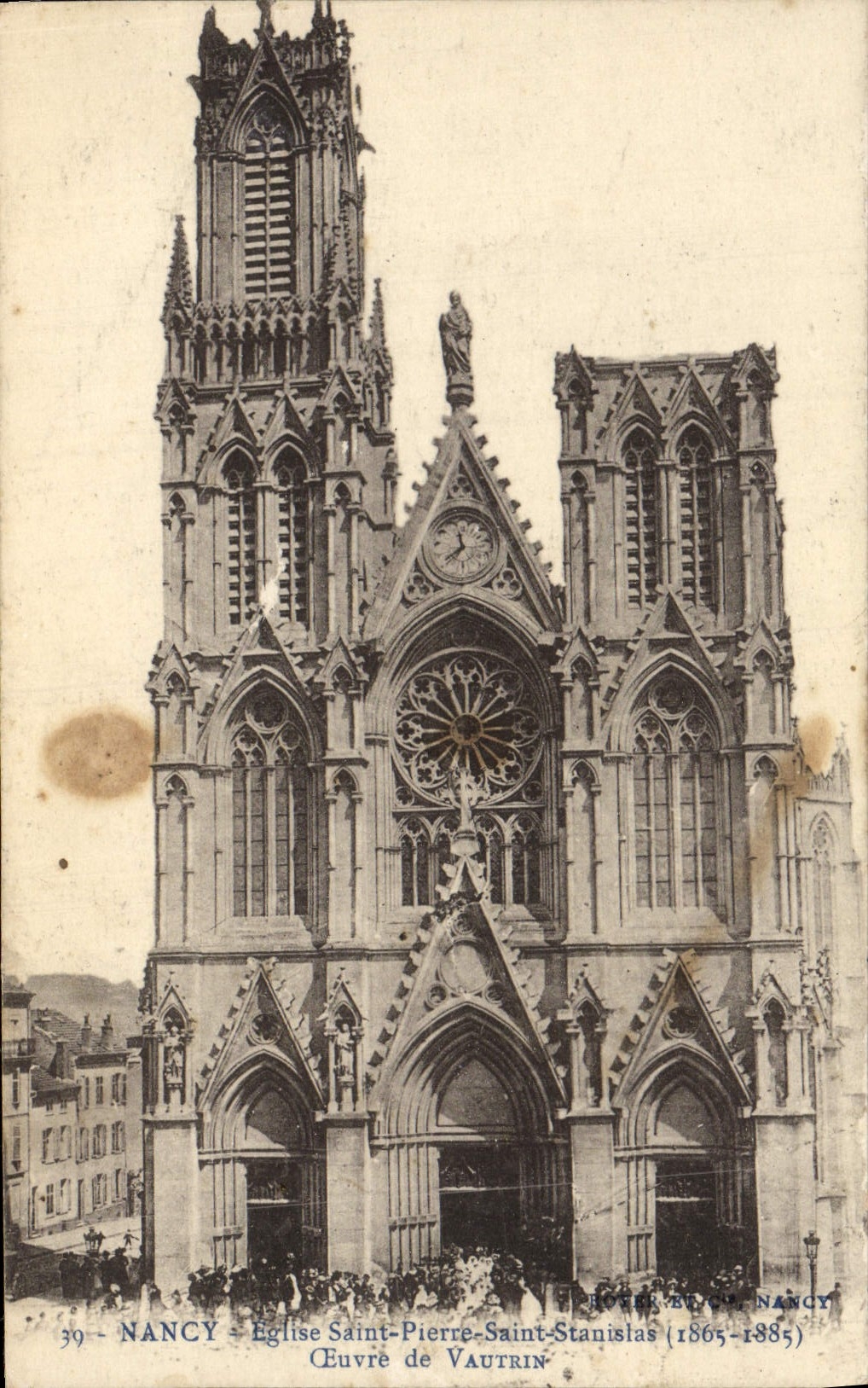 CPA Nancy Eglise Saint Pierre Saint Stanislas Oeuvre de Vautrin