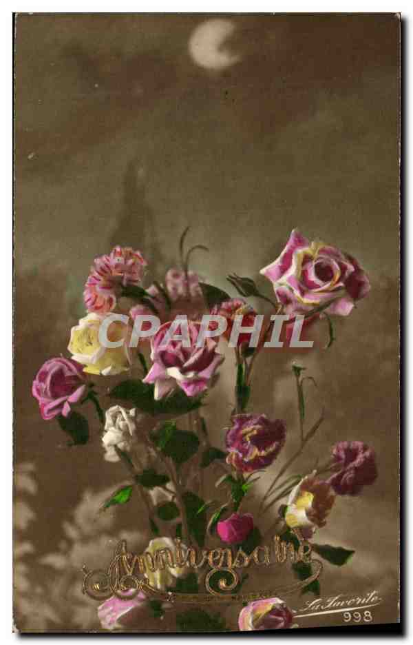 CPA Fantaisie Fleurs 