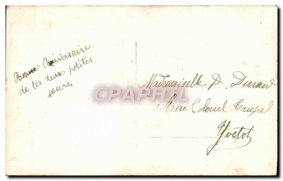 CPA Fantaisie Fleurs  — Verso
