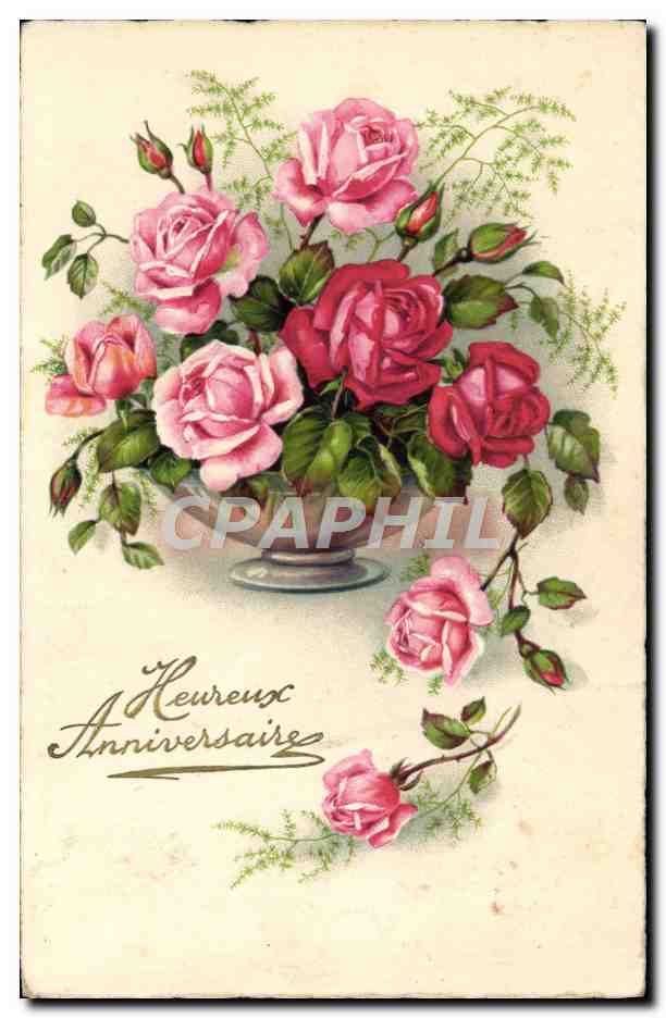 CPA Fantaisie Fleurs 