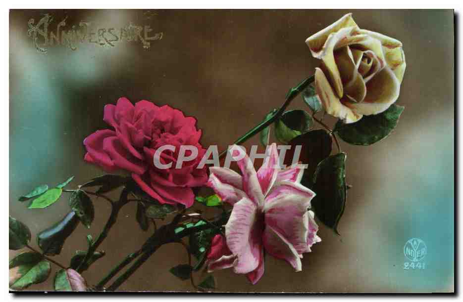 CPA Fantaisie Fleurs 