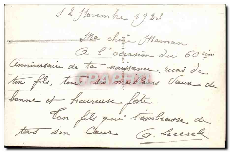 CPA Fantaisie Fleurs  — Rückseite