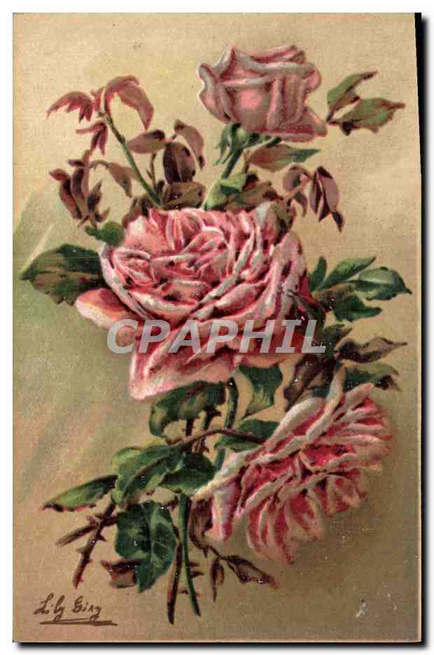 CPA Fantaisie Fleurs 
