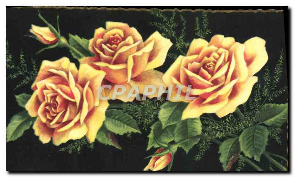 CPA Fantaisie Fleurs 