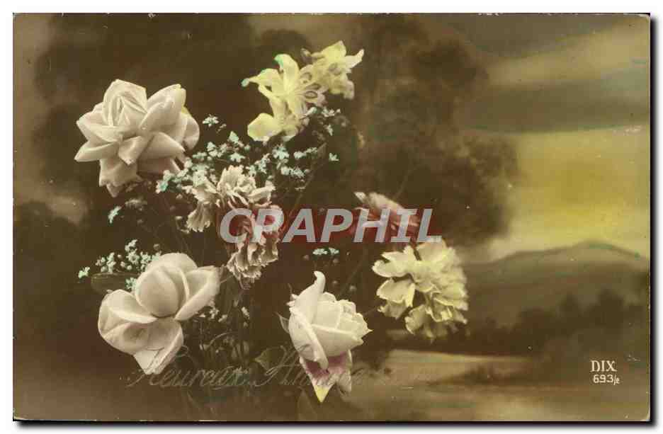 CPA Fantaisie Fleurs 