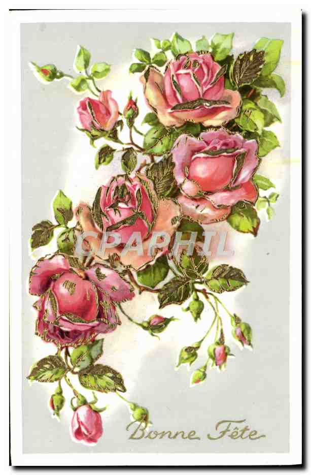 CPA Fantaisie Fleurs 