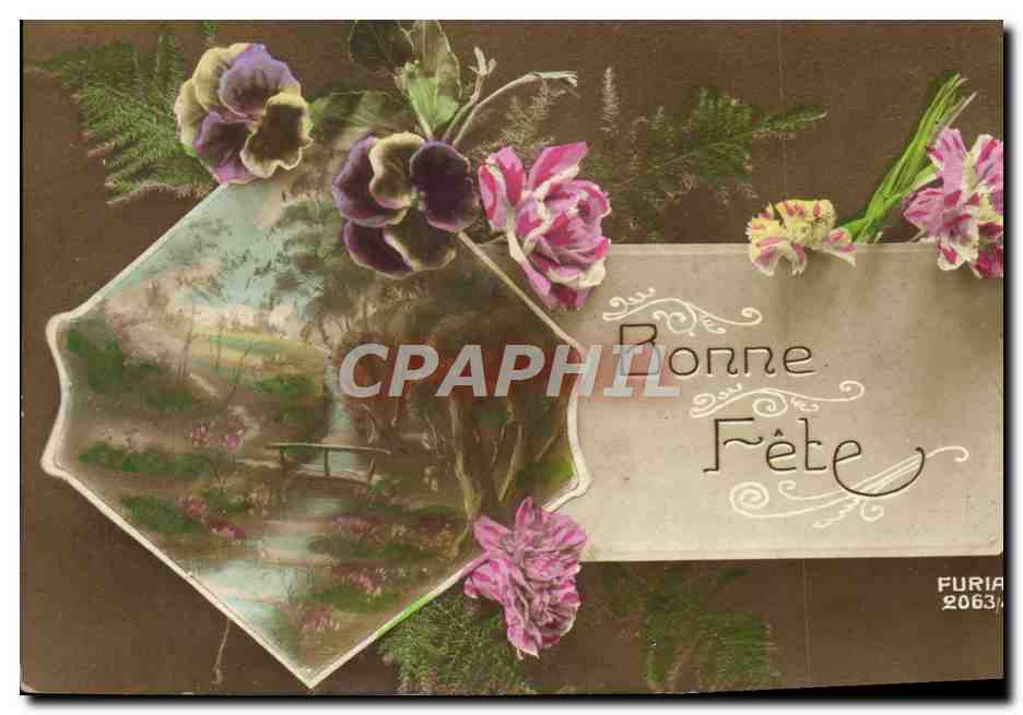 CPA Fantaisie Fleurs 