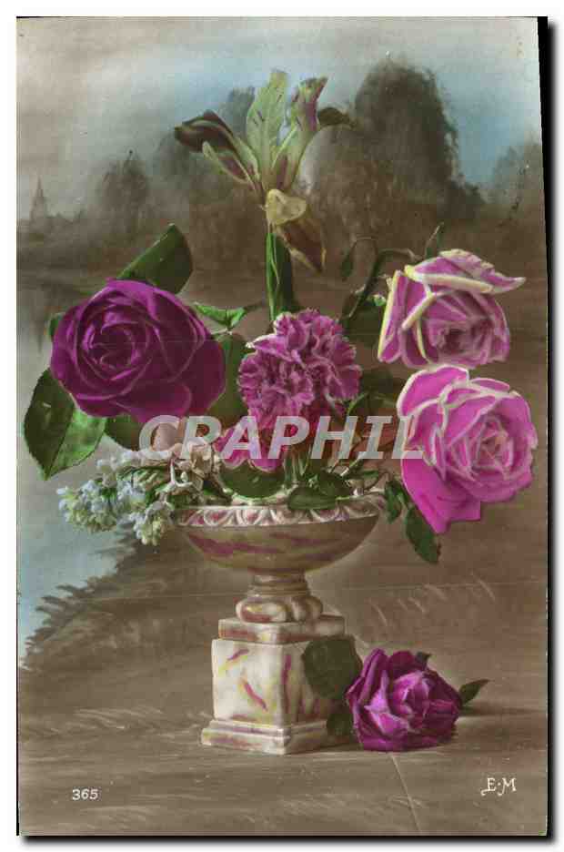 CPA Fantaisie Fleurs 