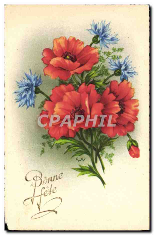 CPA Fantaisie Fleurs 