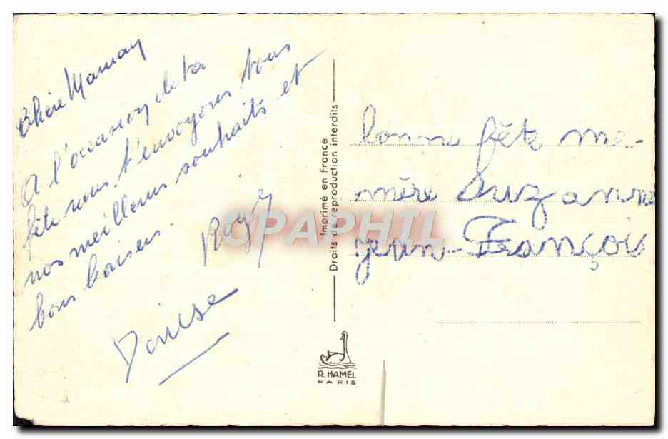 CPA Fantaisie Fleurs  — Verso