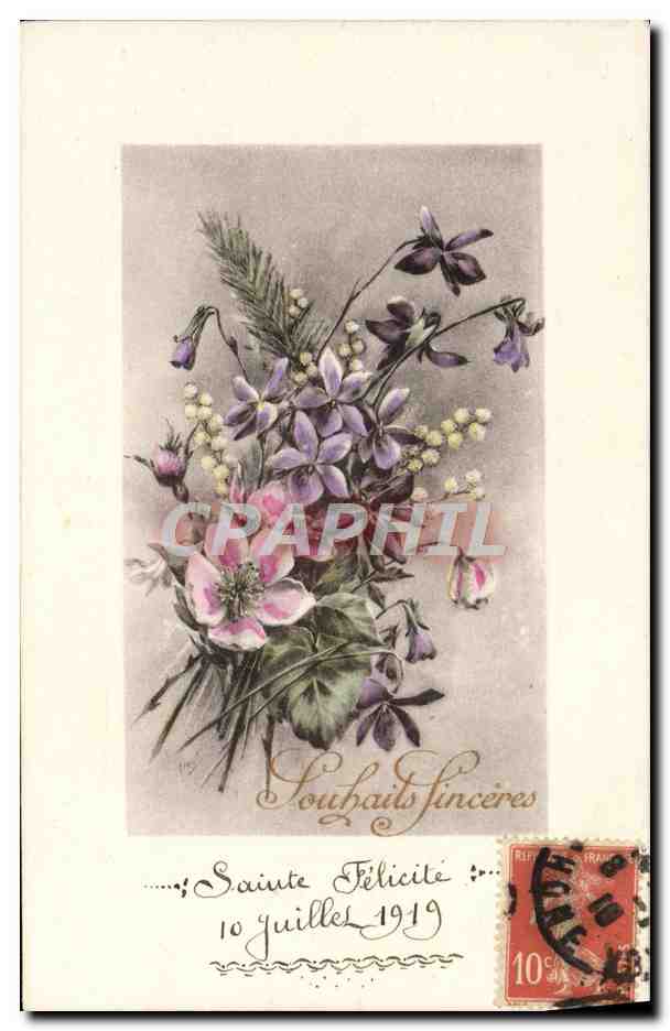 CPA Fantaisie Fleurs 