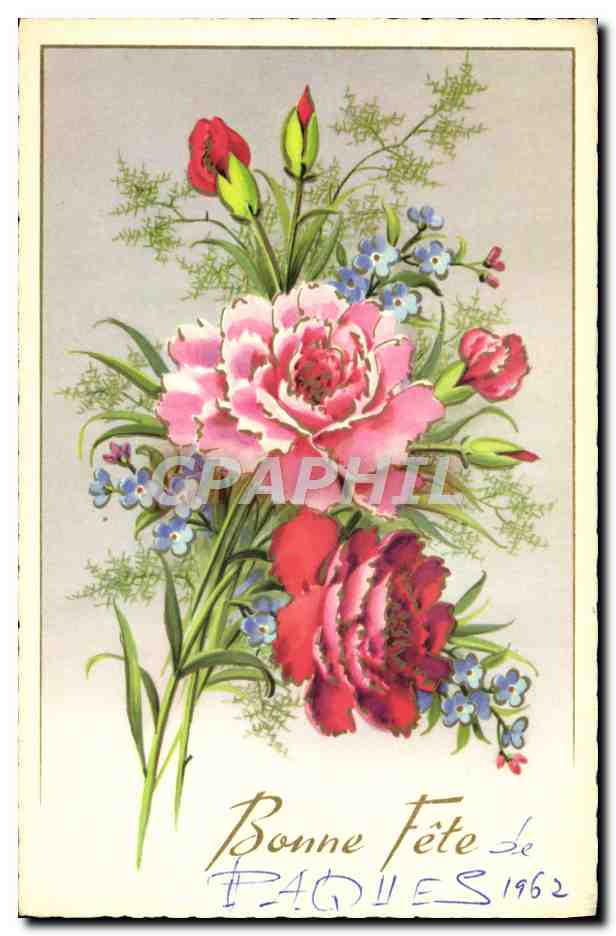 CPA Fantaisie Fleurs 