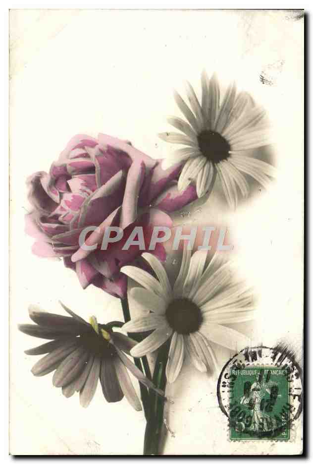 CPA Fantaisie Fleurs 