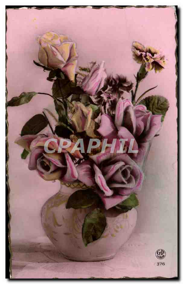CPA Fantaisie Fleurs 