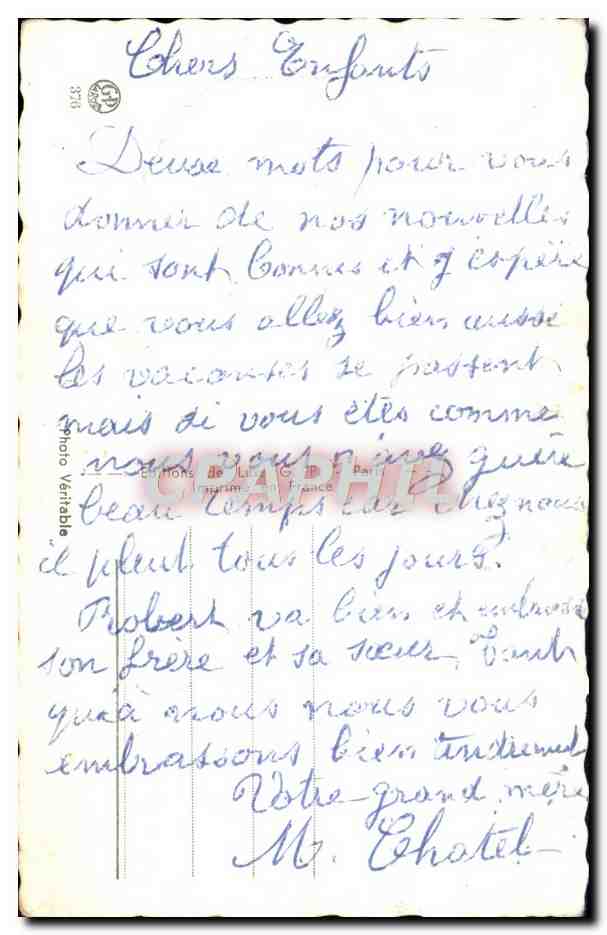 CPA Fantaisie Fleurs  — Rückseite