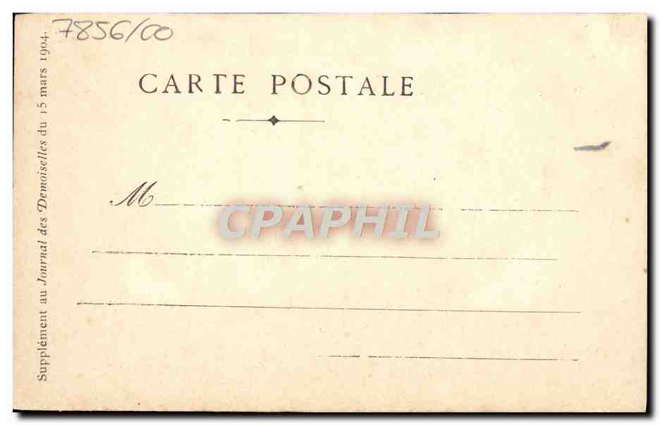 CPA Fantaisie Fleurs  — Verso