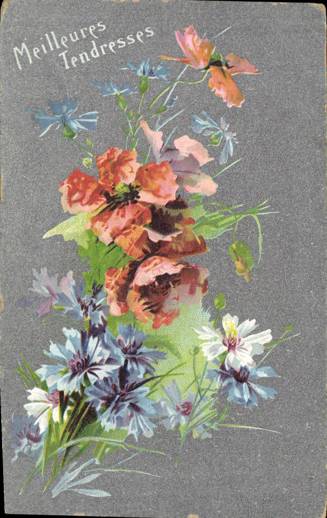 CPA Fantaisie Fleurs 