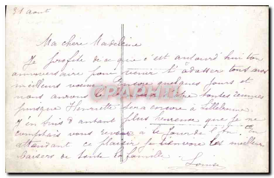 CPA Fantaisie Fleurs  — Verso