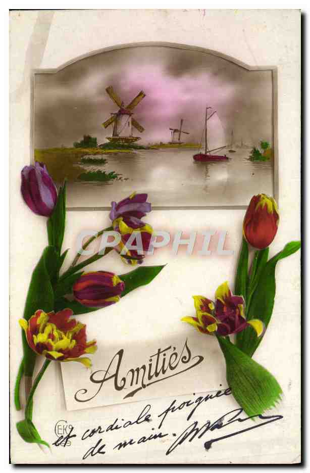 CPA Fantaisie Fleurs 