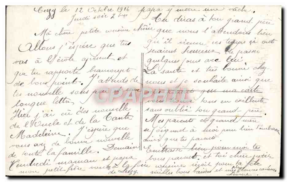 CPA Fantaisie Fleurs  — Verso
