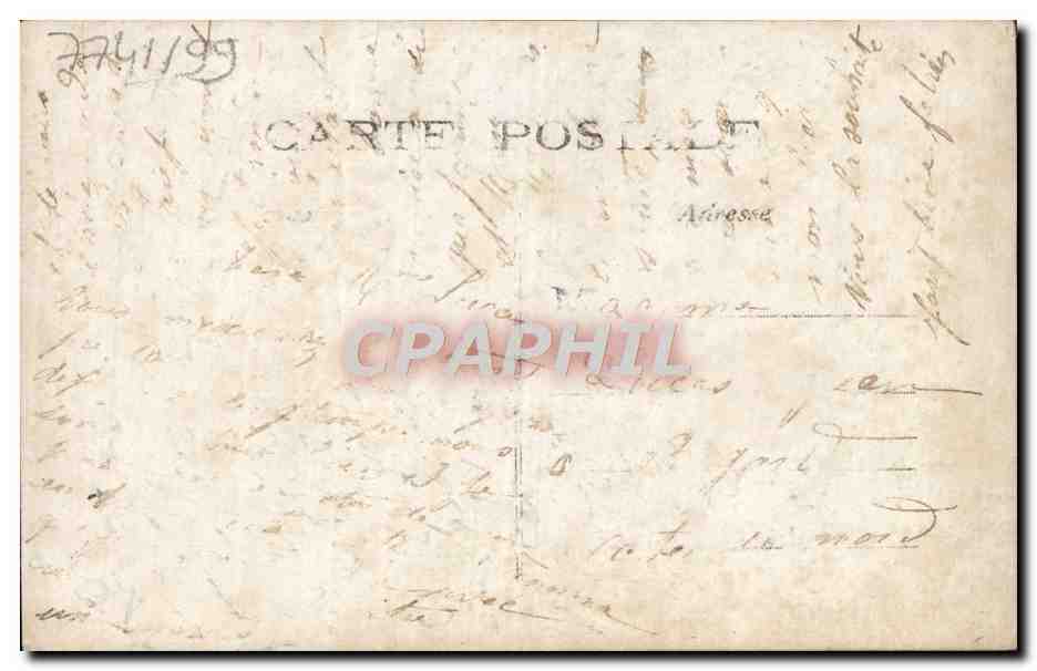 CPA Fantaisie Fleurs Femme — Verso