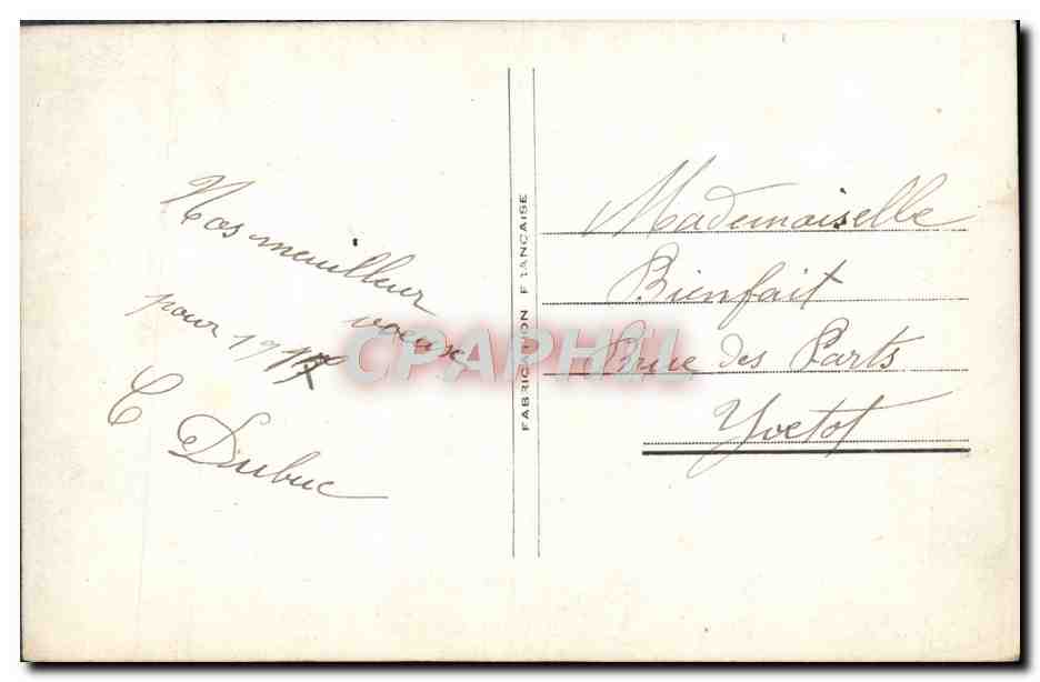 CPA Fantaisie Fleurs  — Rückseite