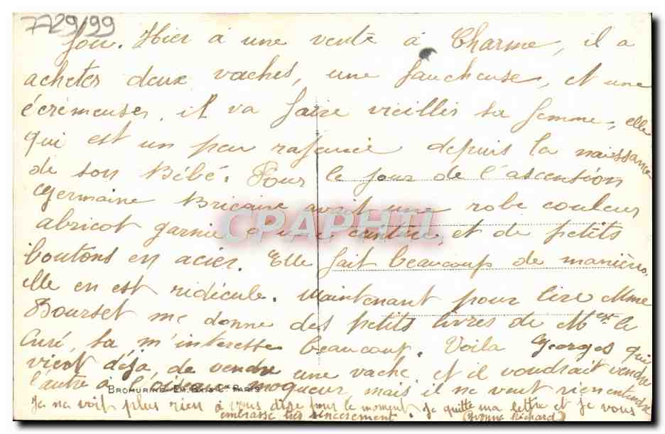 CPA Fantaisie Fleurs Cygnes Cygne — Verso