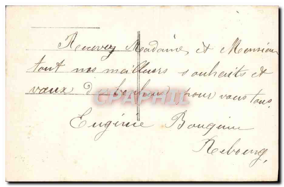 CPA Fantaisie Fleurs  — Verso