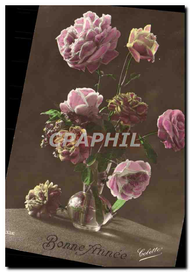 CPA Fantaisie Fleurs 