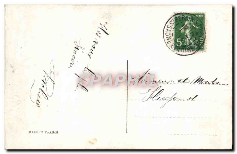 CPA Fantaisie Fleurs  — Verso