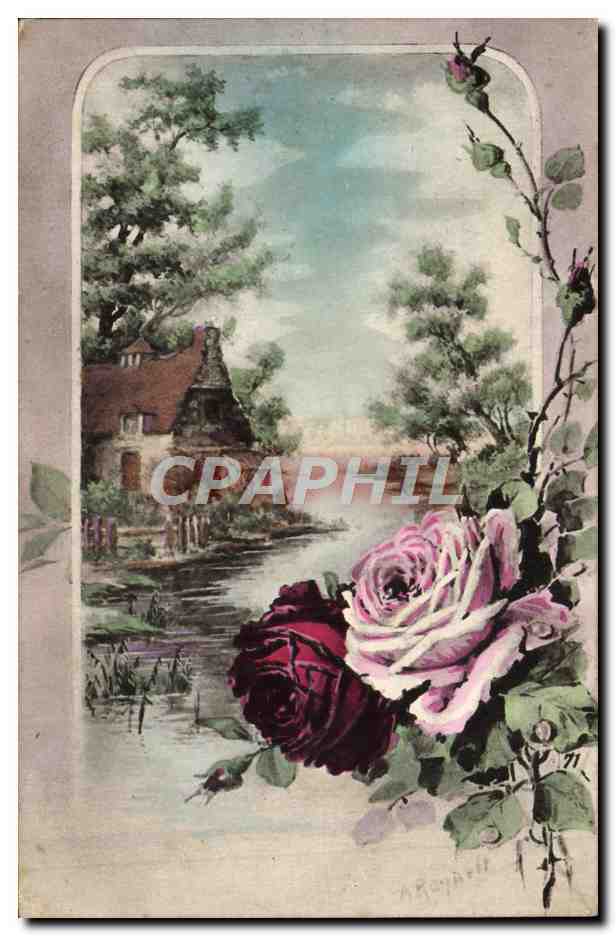 CPA Fantaisie Fleurs 