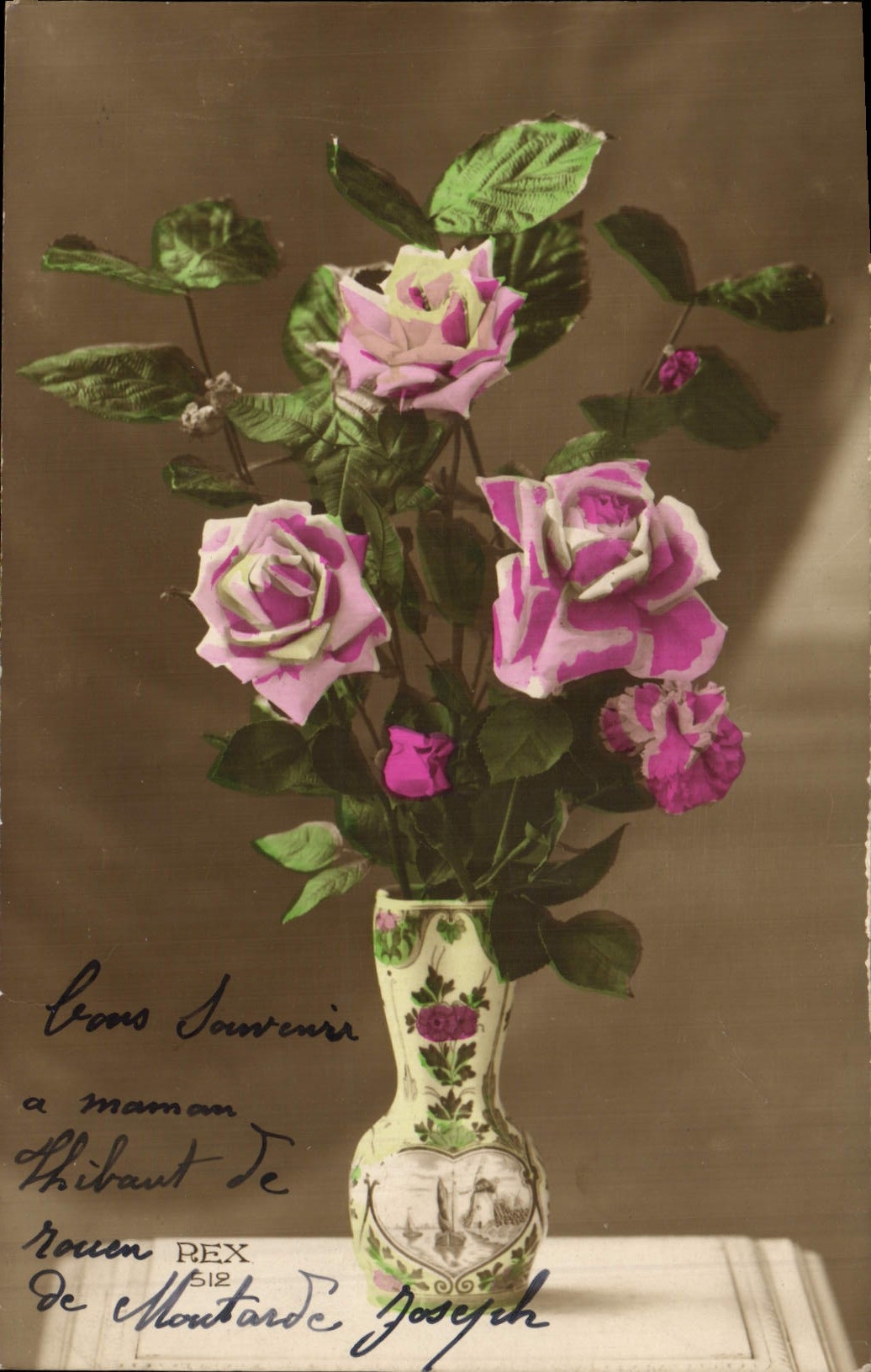CPA Fantaisie Fleurs 