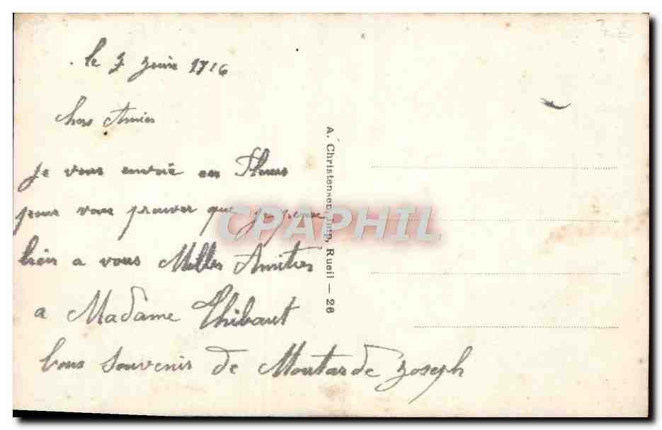CPA Fantaisie Fleurs  — Rückseite