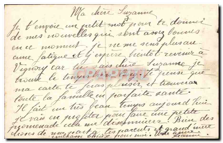 CPA Fantaisie Fleurs  — Verso