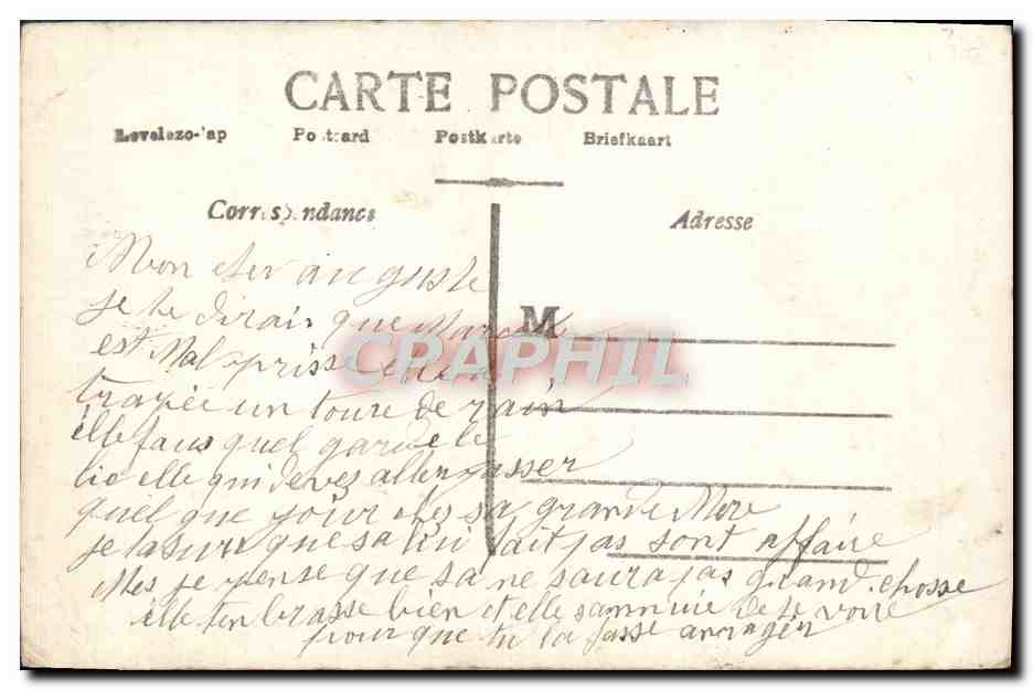CPA Fantaisie Fleurs Femme — Rückseite