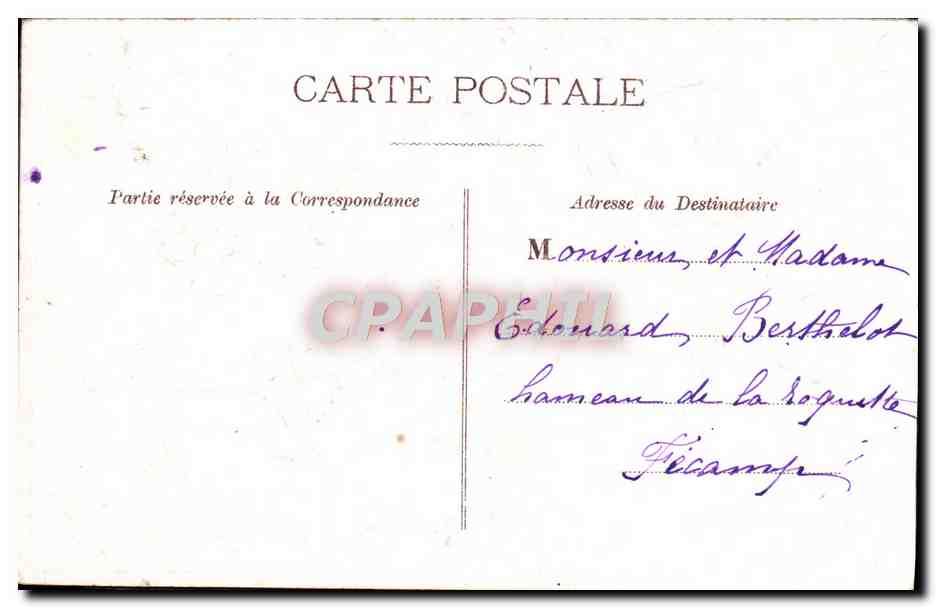 CPA Fantaisie Fleurs  — Rückseite