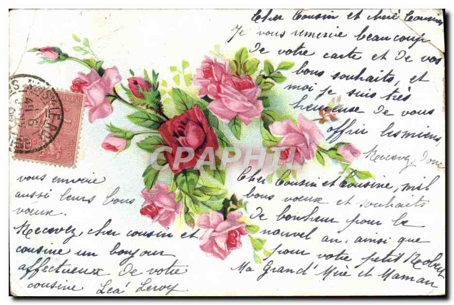 CPA Fantaisie Fleurs 