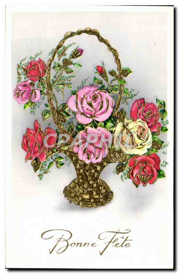 CPA Fantaisie Fleurs 